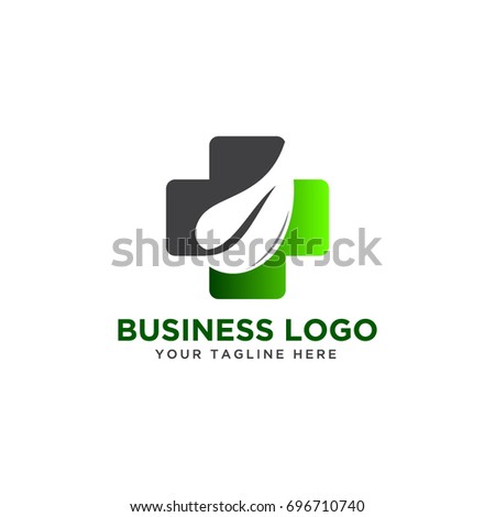 green and black leaf cross