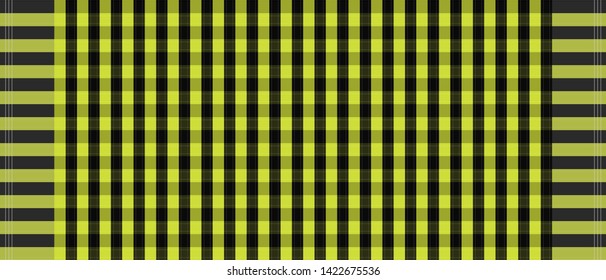 Green and black loincloth vector and illustration.texture background abstract.checkers tablecloth.Abstract background.