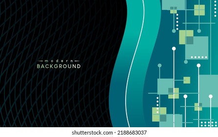 Green black modern abstract background design