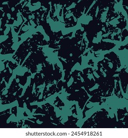 Green and black paint seamless pattern, abstract vector background. Colorful design wallpaper for textile, fabric, wrapping paper.