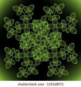 Green and black pattern
