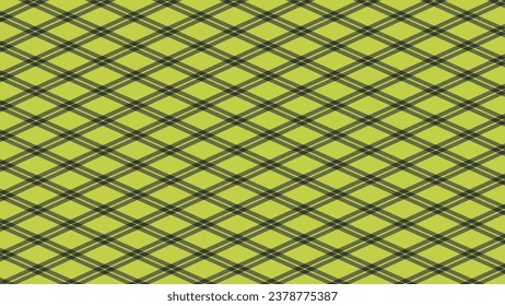 Green and black plaid rhombus pattern as a background