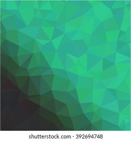 Green black polygonal background Vector illustration, Creative Business Design Templates