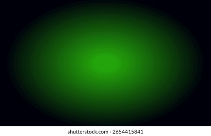 Green to Black Radial Gradient Background