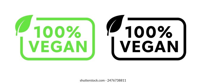 A green and black sign that says vegan product