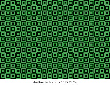 Green and Black Squares. Vector
