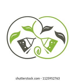 Green and Black Tea sign