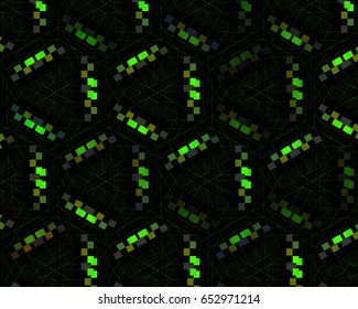 GREEN BLACK TECHNOLOGY PATTERN BACKGROUND