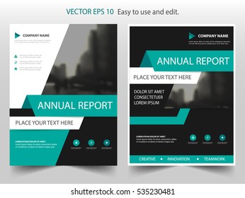 Green black Vector annual report Leaflet Brochure Flyer template design, book cover layout design, abstract business presentation a4 size design