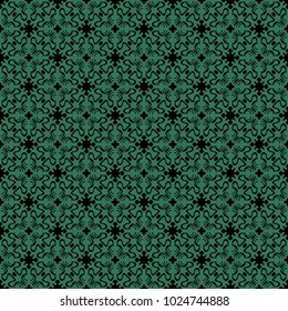 Green and black vintage pattern art design