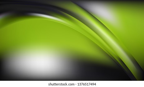 Green Black and White Background