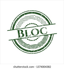 Green Bloc rubber grunge seal