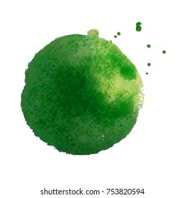 Green Blot, Vector Illustration