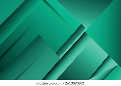 Green and blue abstract background with shapes.Modern shiny green and blue gradient background.