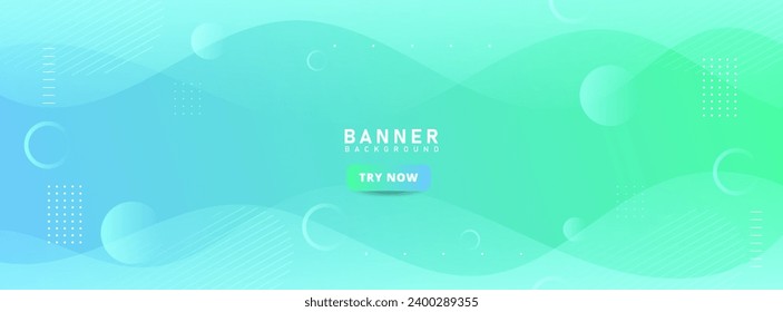 Green and blue abstract background. Soft color. Wave effect