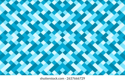 Green blue abstract background with squares diamond of rectangle block strip seamless repeat pattern, replete patter image design for fabric printing or wallpaper or wrap package print fuzzy