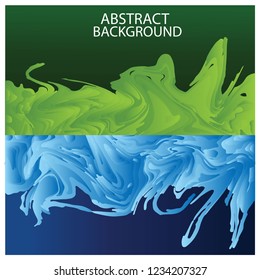 Green and blue abstract background, vector illustration