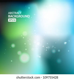 Green and blue abstract light background. Vector illustration