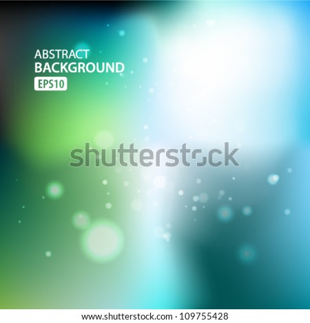 Green and blue abstract light background. Vector illustration