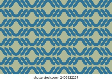 Ilustración vectorial de patrón abstracto verde y azul.