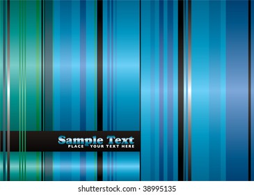 green and blue abstract ribbon with flowing lines background