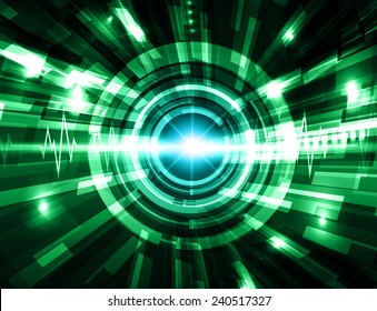 Green blue Abstract Technology background for computer graphic website and internet. Light