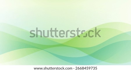 Green and Blue Abstract Wave Background with Gradient Flow. vector illustration