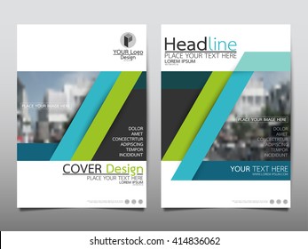 Green Blue Annual Report Brochure Flyer Stock Vector (Royalty Free ...