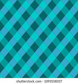 Green and Blue Argyle Background