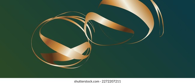 Fondo azul verde de la base para una Boda o Navidad con elementos dorados puntos círculos y líneas diseño fondo negro abstracto