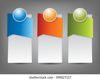 Green and blue Banner Design template with text

