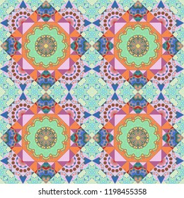 Green, blue and beige vector polygonal illustration, which consist of rectangles. Rectangular pattern for your business design. Geometric background in Origami style with gradient.