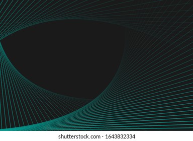 GREEN BLUE BLEND LINE IN BLACK BACKGROUND