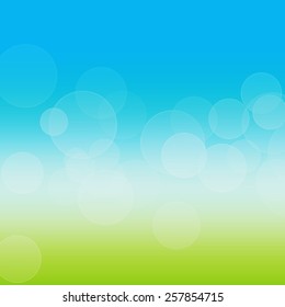 green and blue bokeh abstract light vector background