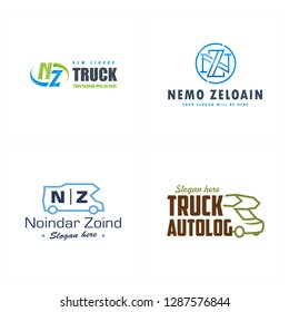 green blue brown initials NZ circle car logo design concept suitable for travel automotive hotel recreation transportation business finance