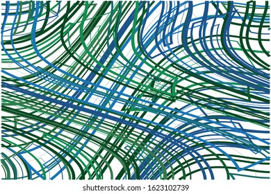 Green and blue brush strokes vector template background