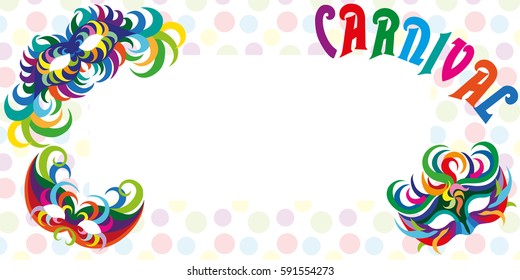 Green and blue carnival masks vector Mardi Gras invitation flyers with backgrounds