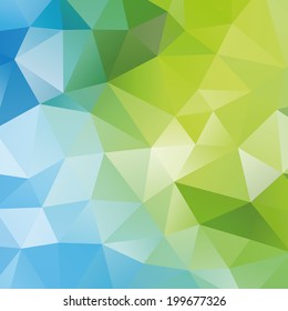 Green and blue color abstract background