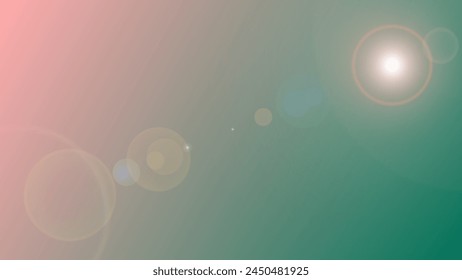 Green and blue color gradient wallpaper effect lense flare. Wallpaper background For Web and Mobile Applications, business infographic and social media, modern decoration, art illustration template.