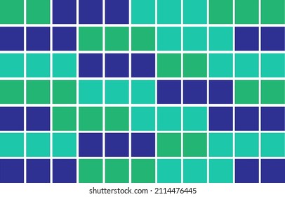 Green and blue colors tile background.