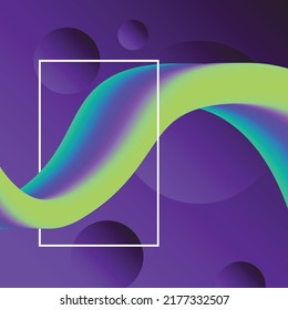 green and blue curve abstract backgrounds. bright colors. simple shapes with trendy gradients composition. minimum vector coverage. a set of modern abstract covers. colorful liquid shapes