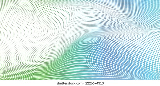 Abstrakter Hintergrund von Grün und Blau 