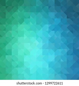 green and blue geometric background. mosaic style