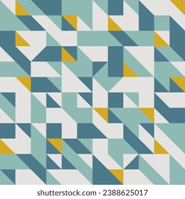 green and blue geometric pattern,triangle design template.