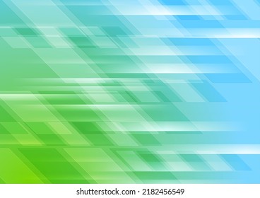 Grünblauer glänzender geometrischer, technischer Hintergrund. Futuristisches Vektordesign