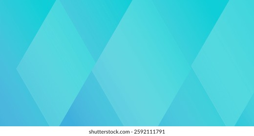 Green blue gradient arrows abstract vector long banner. Minimal creative business background with copy space for text for social media cover modern