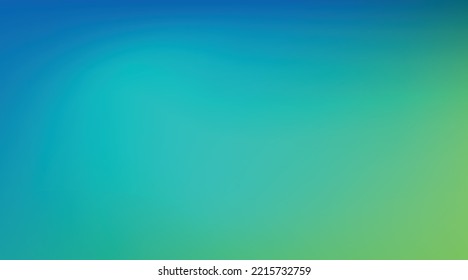 Green And Blue Gradient Blur Background. Vector Light, Teal, Aqua, Turquoise Color Blurred Pattern. Abstract Fresh Nature Illustration Design For Ecology Concept. EPS 10.