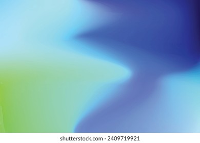 Vector de gradiente verde y azul, desenfoque del gradiente de color, fondo y fondo de pantalla de diseño moderno