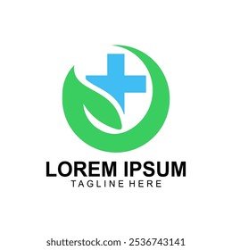 Green and Blue Health and Medical Logo