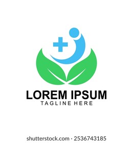 Green and Blue Health and Medical Logo